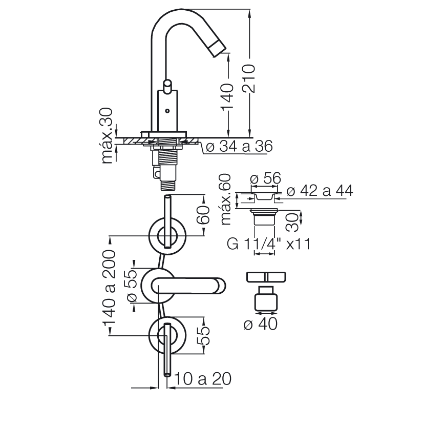 0207/39 Libby – Juego para lavatorio - Imagen 2
