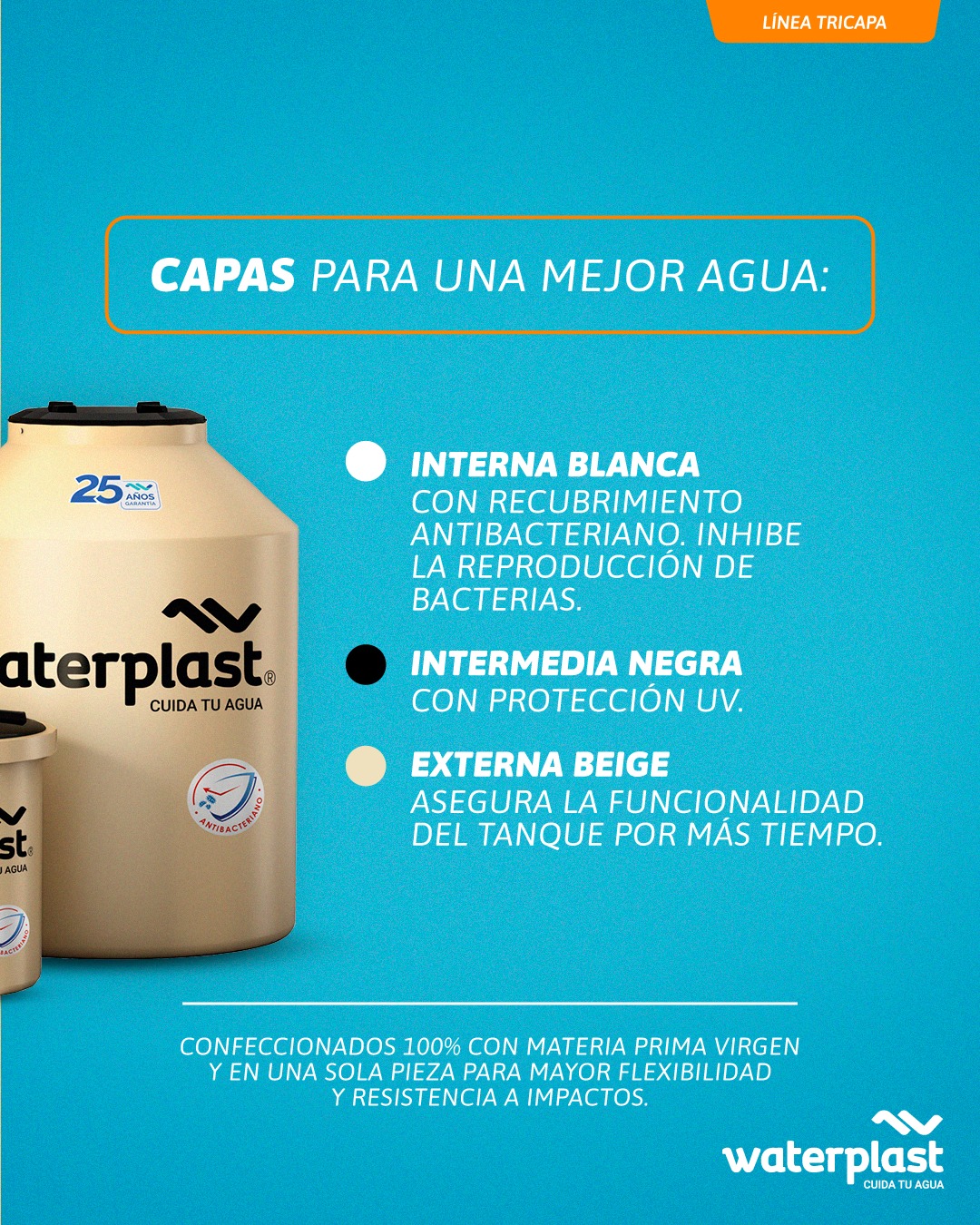 Waterplast Tricapa Vertical 5.000l. - Imagen 3