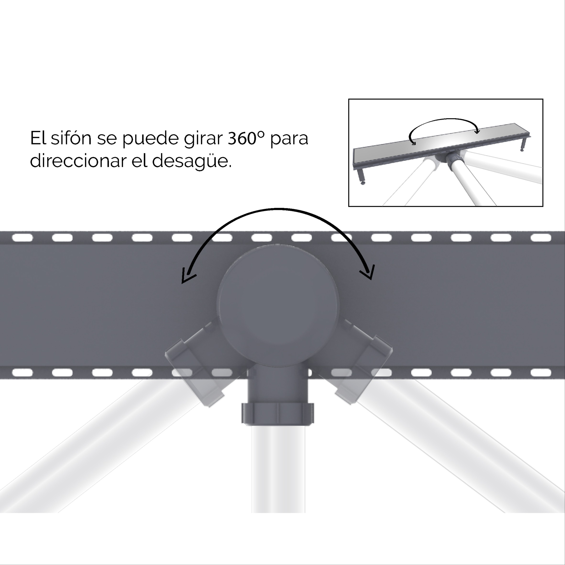 Desagüe Lineal ABS 60cm - Imagen 4