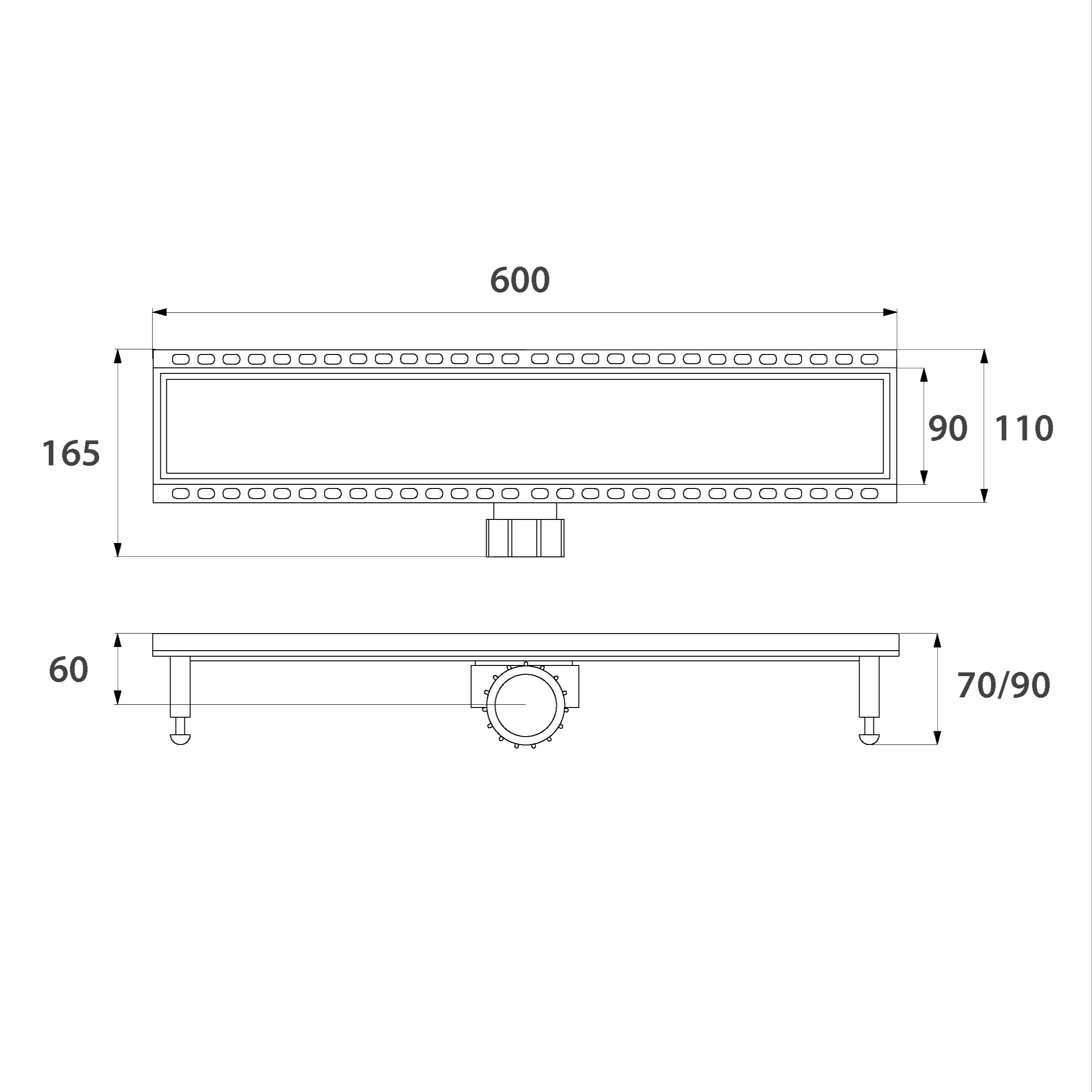 Desagüe Lineal ABS 60cm - Imagen 7