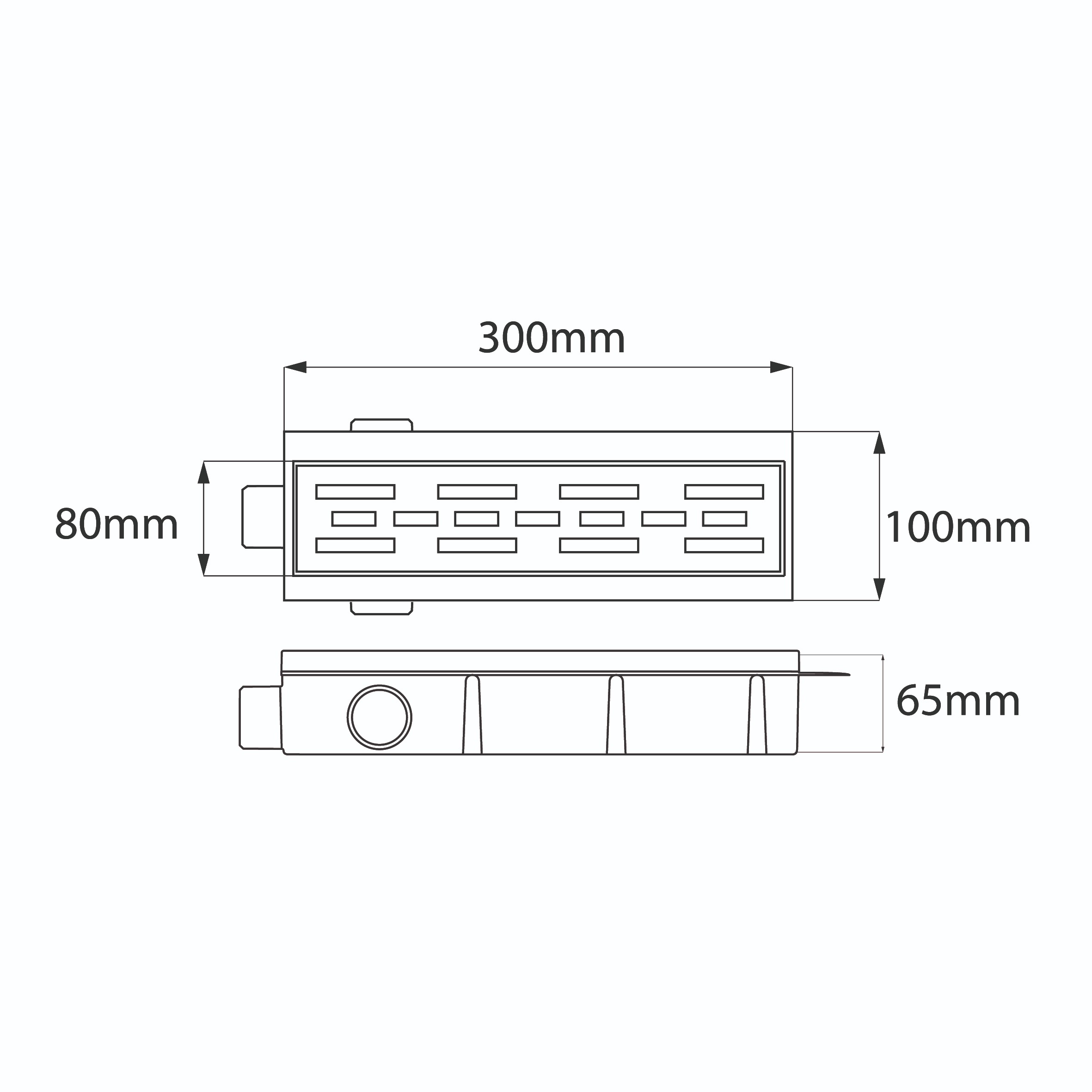 Desagüe Negro Paralelo Encastrable 30cm - Imagen 6