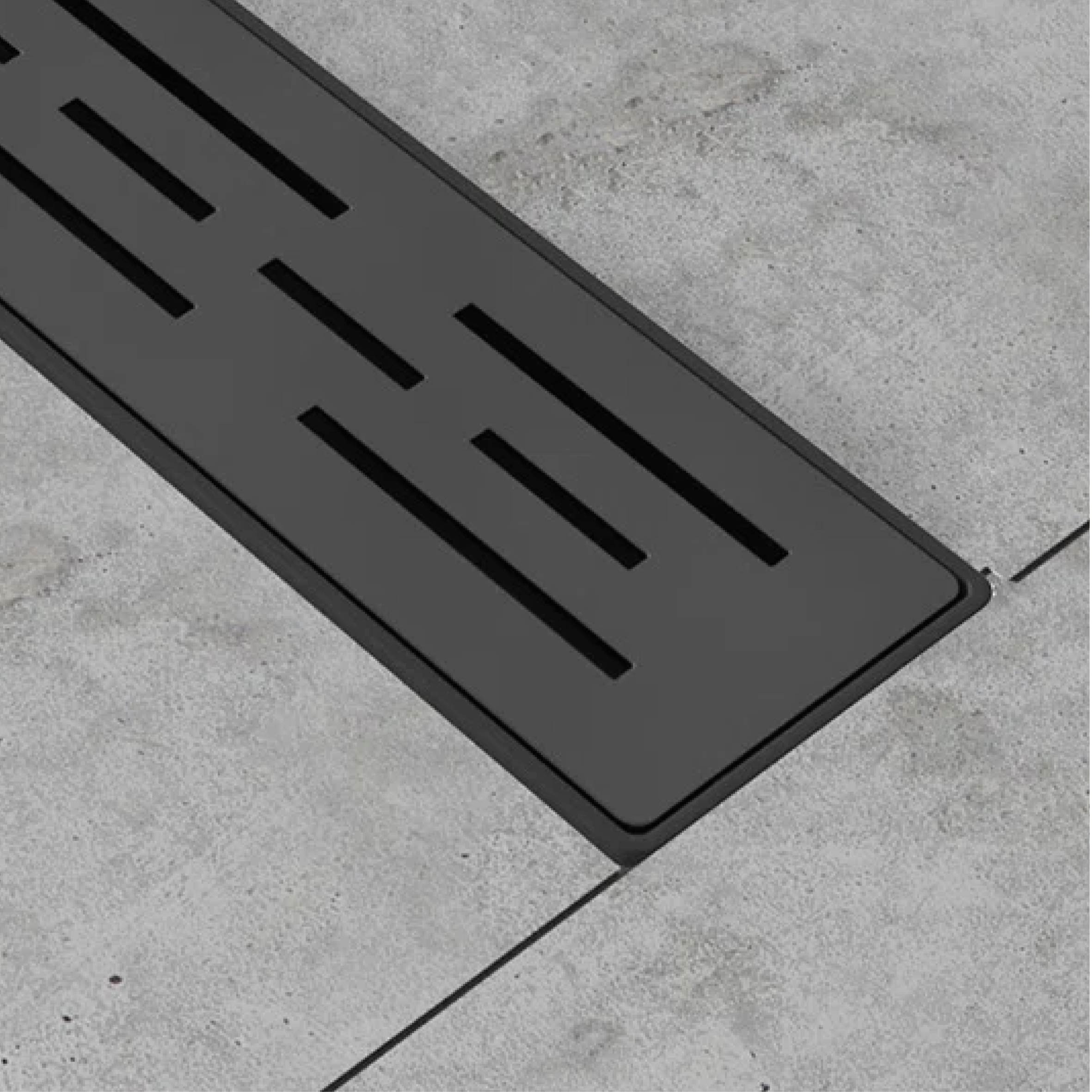 Desagüe Negro Paralelo Encastrable 30cm - Imagen 2