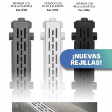 Desagüe Paralelo Encastrable de 60cm Reja Plástica (ABS)